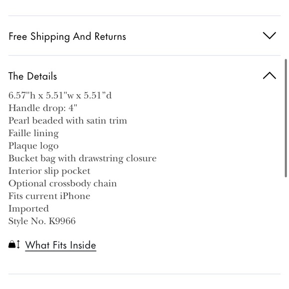 Kate Spade Purl Pearl Embellished Small Bucket Bag - Picture 8 of 12